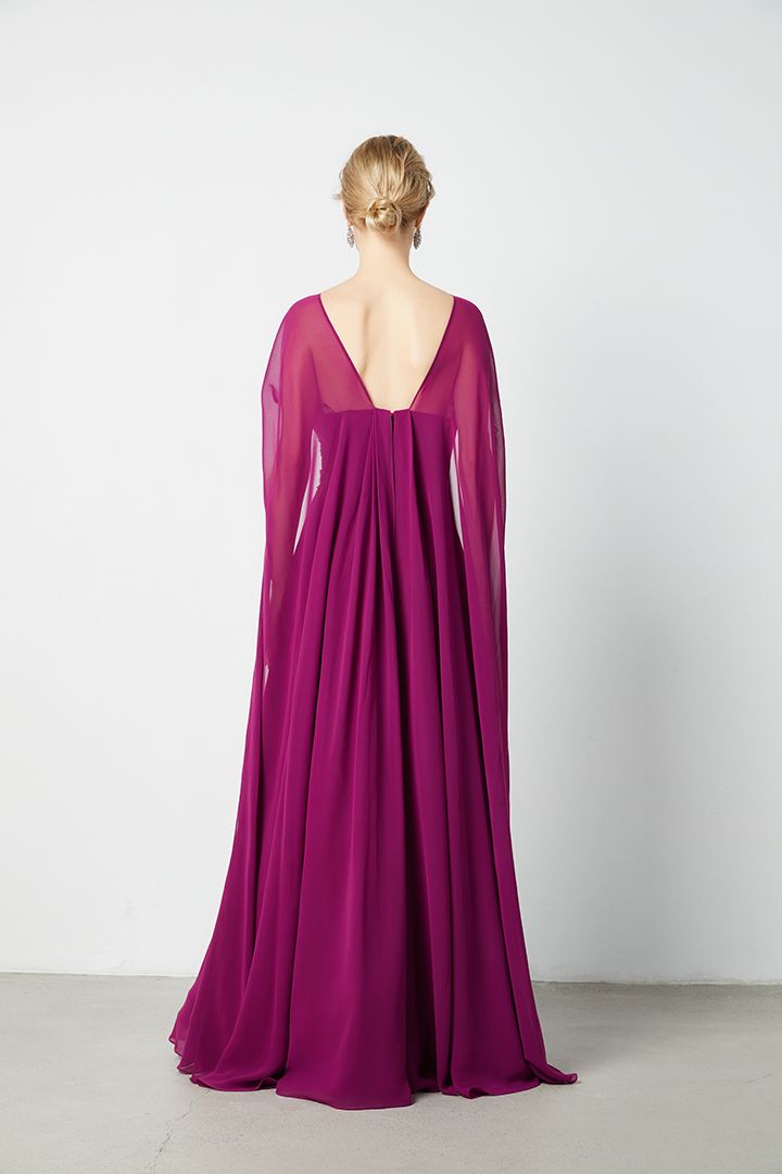 Dress with deals cape sleeves