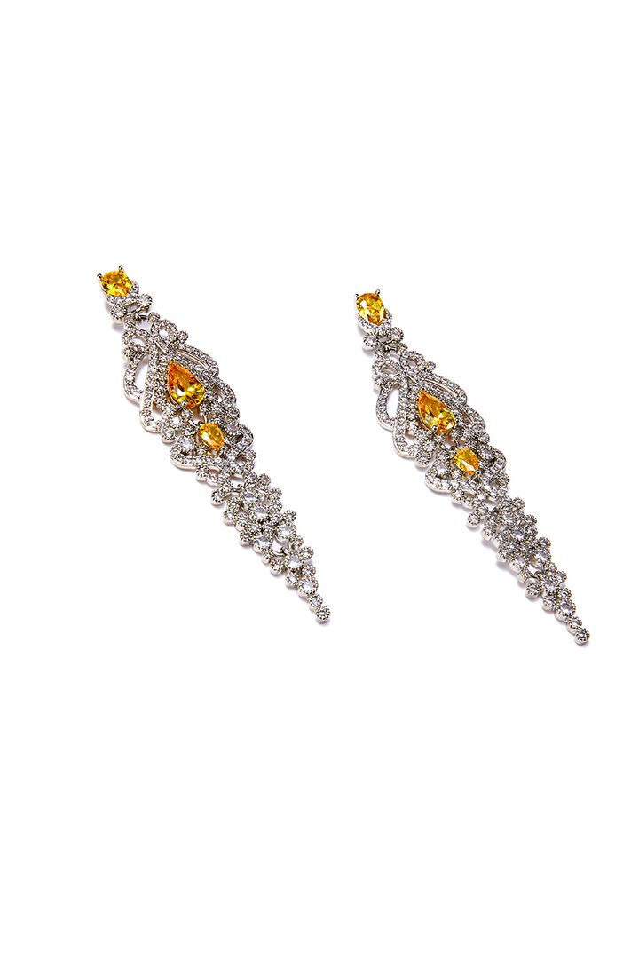 Earring yellow stones earring