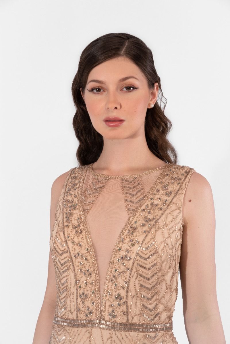 Beaded mesh dress Vivid Flair