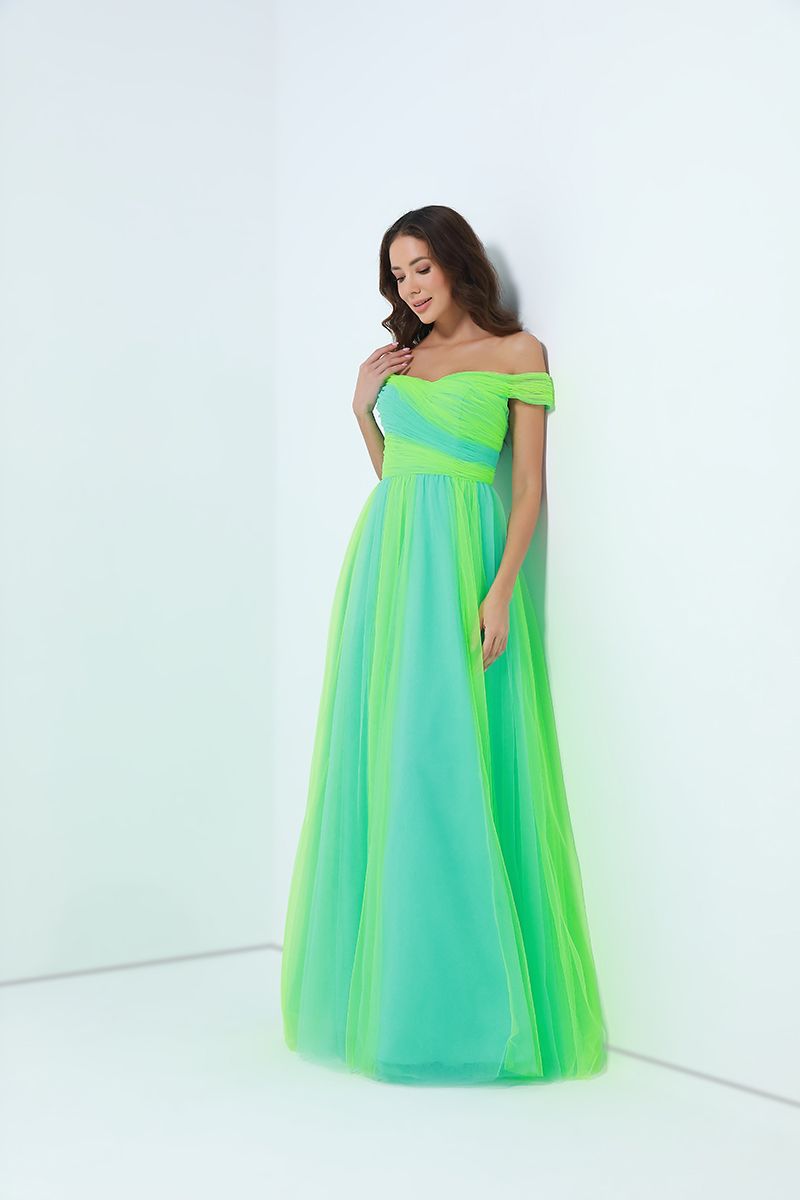 One shoulder mesh bridesmaid dress sales