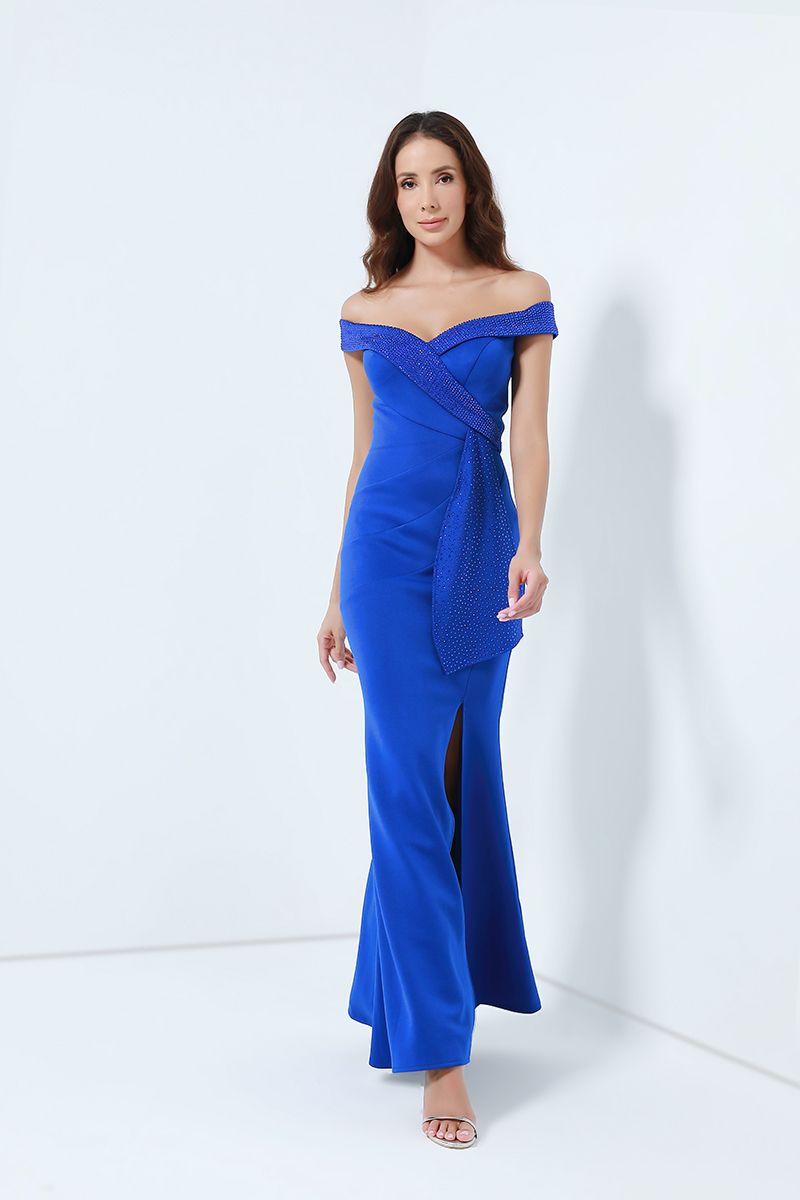 Embellished bodycon maxi dress store