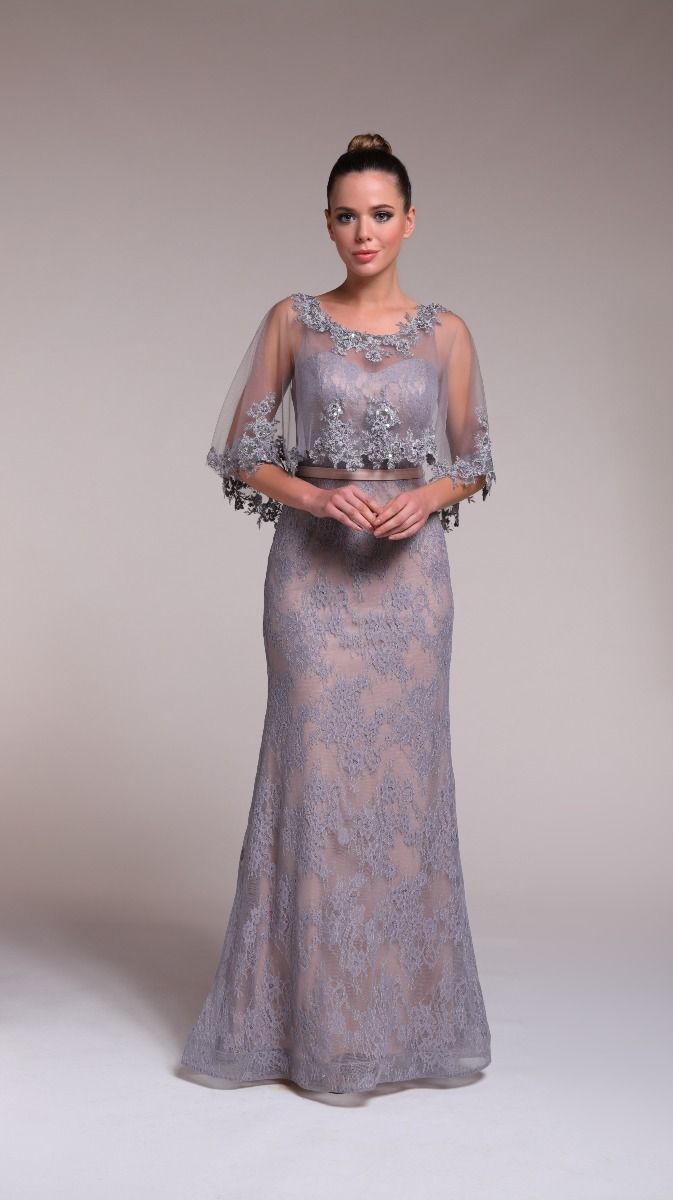 Embellished cape dress Vivid Flair