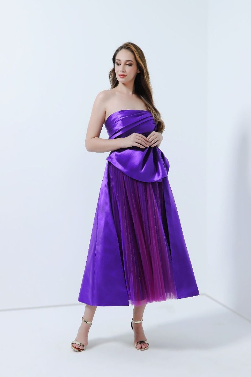 Unique purple dress
