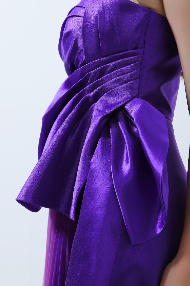 Unique purple dress