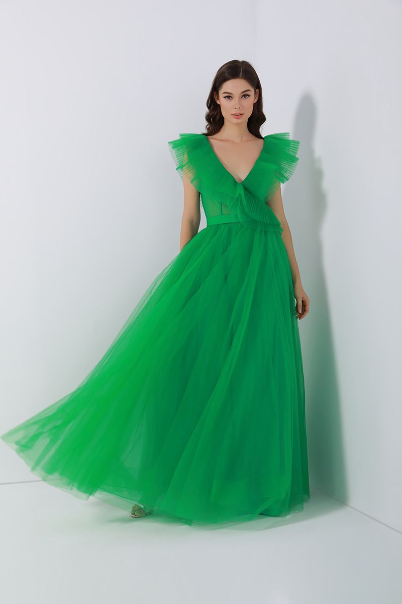 Deep neck frock on sale