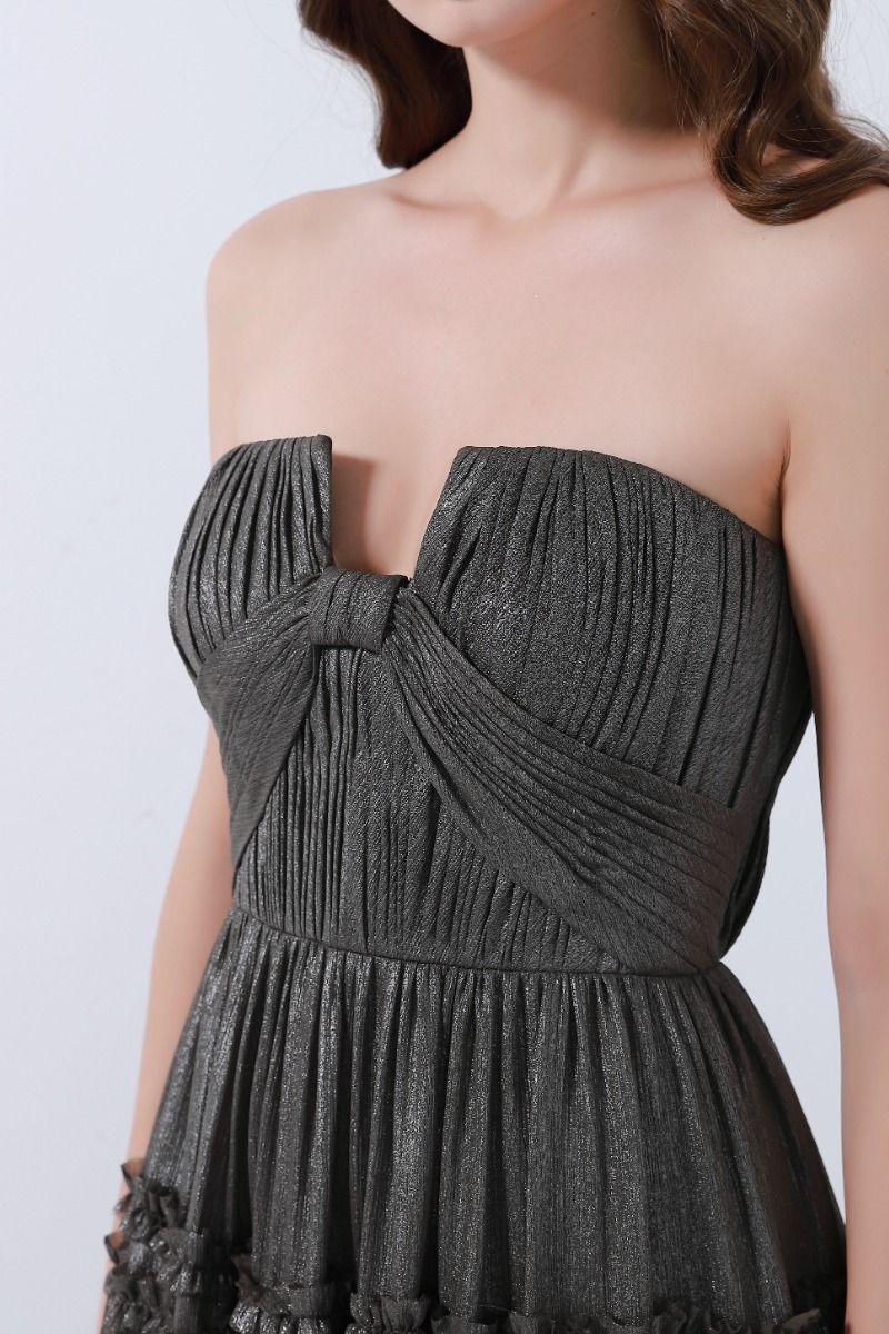 Knotted bustier dress