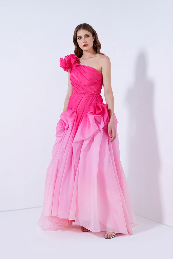 Ombre color on sale dress