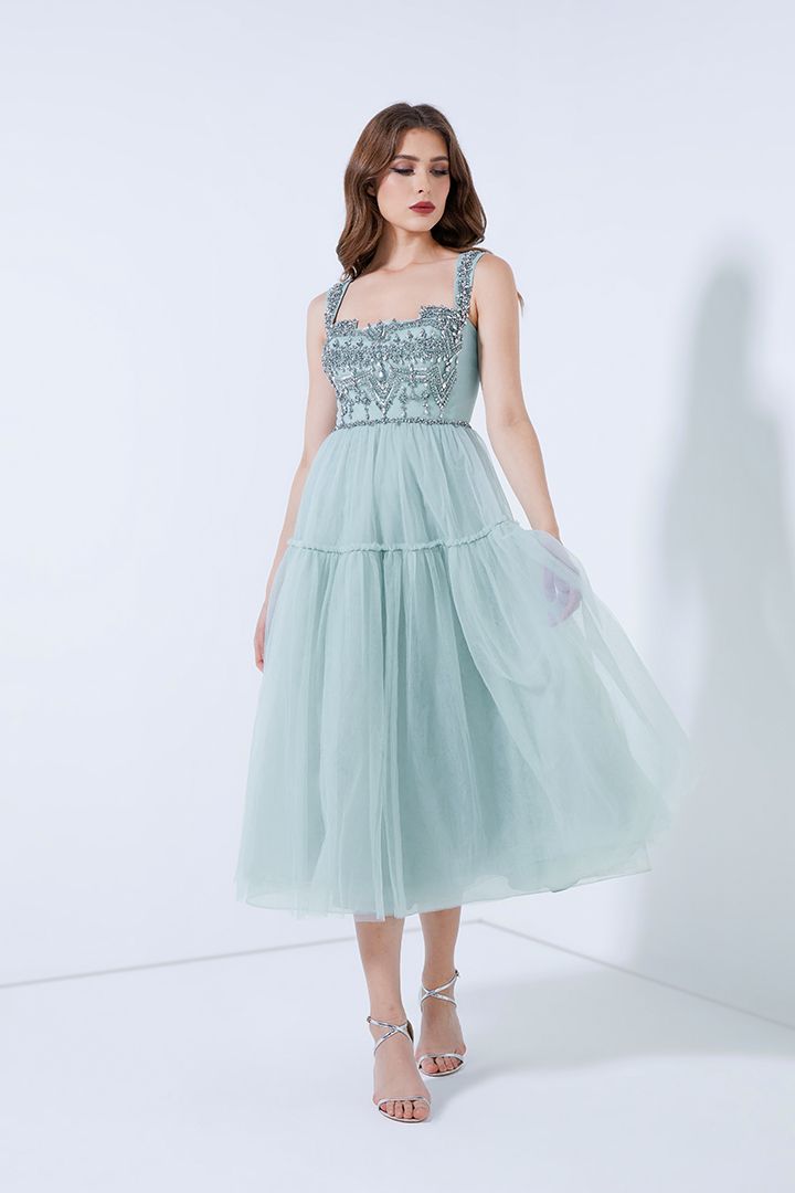 Embellished bustier dress Vivid Flair