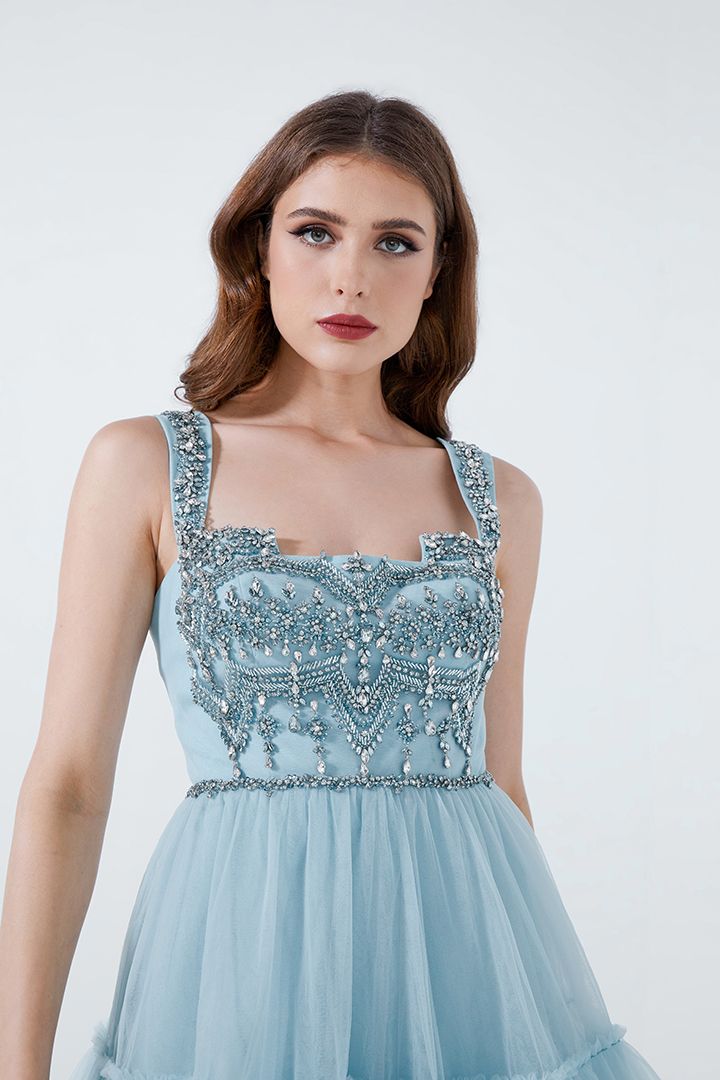 Embellished bustier dress