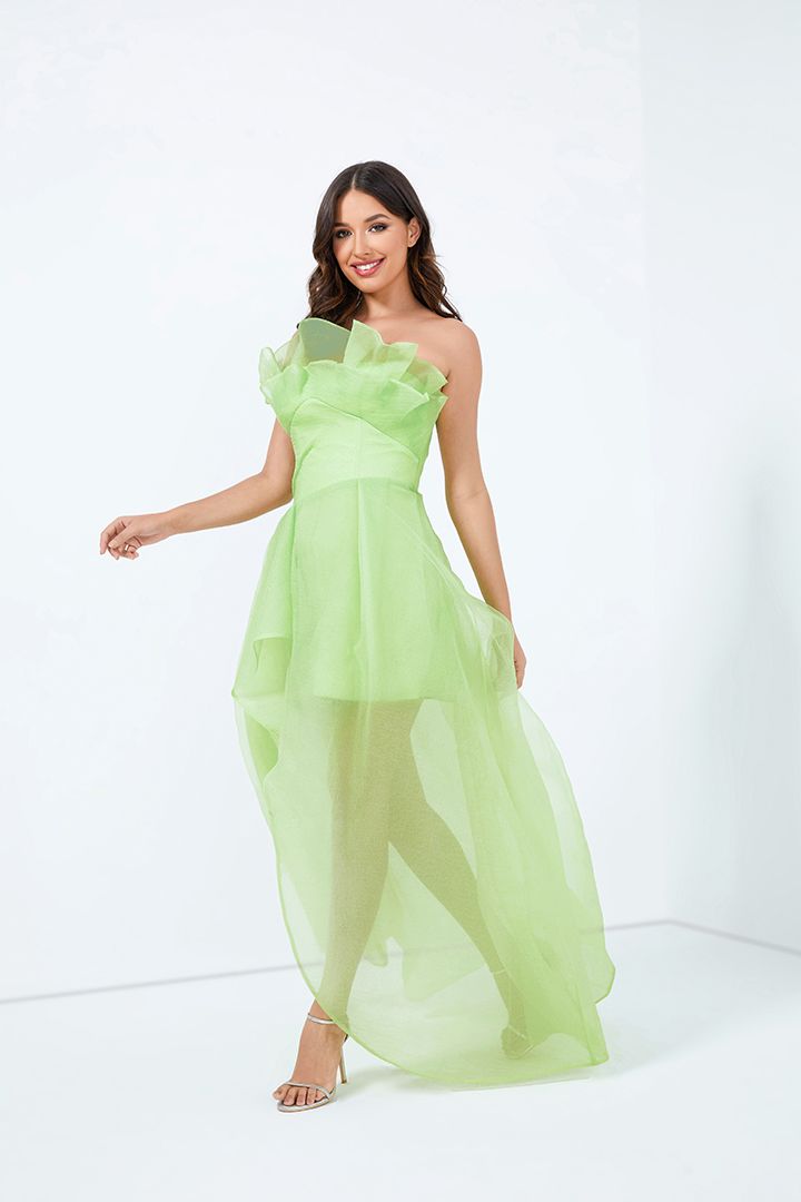 Unique Folds Bustier Dress