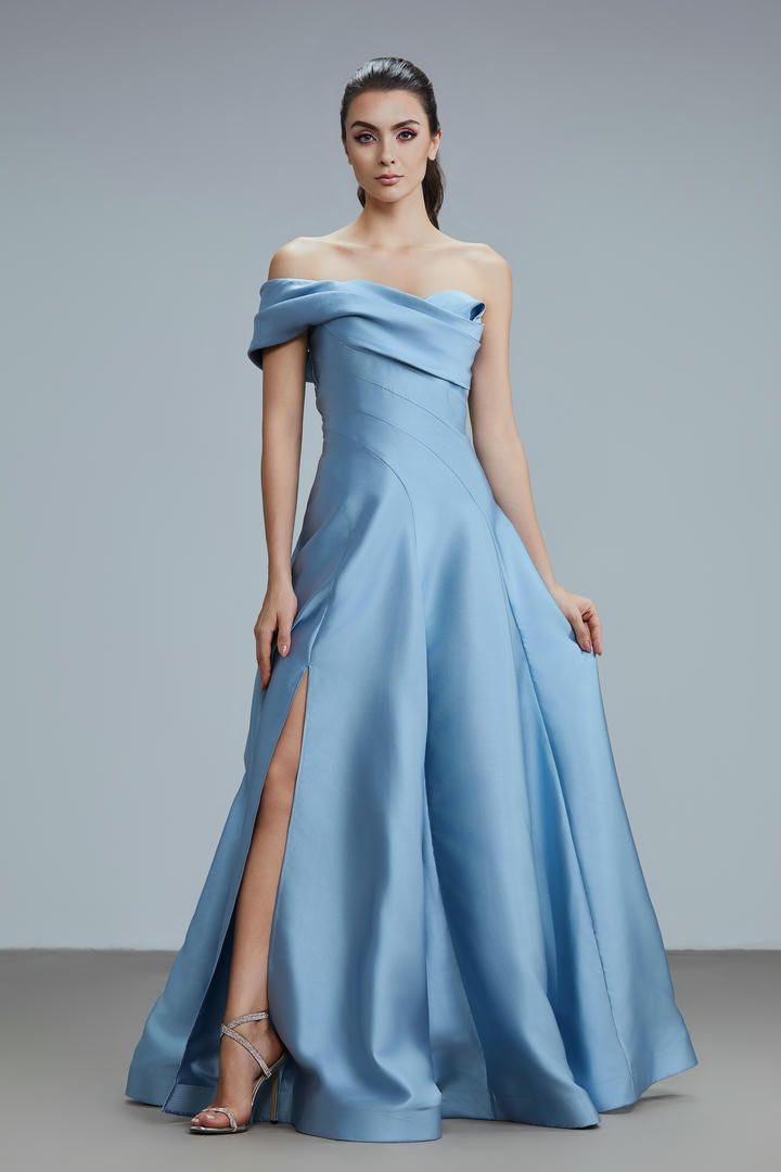 Asymmetrical neckline dress