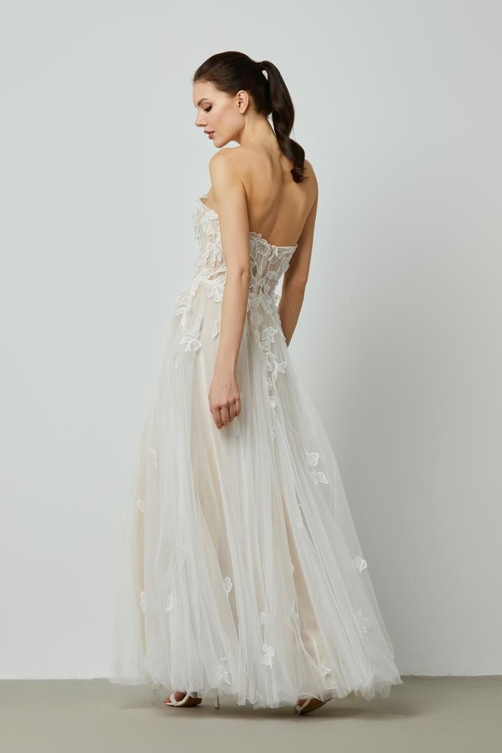 Sweetheart mesh dress