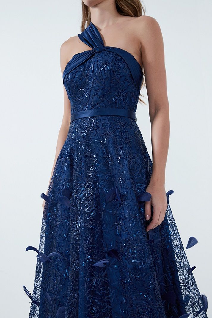 Sequins & feather dress