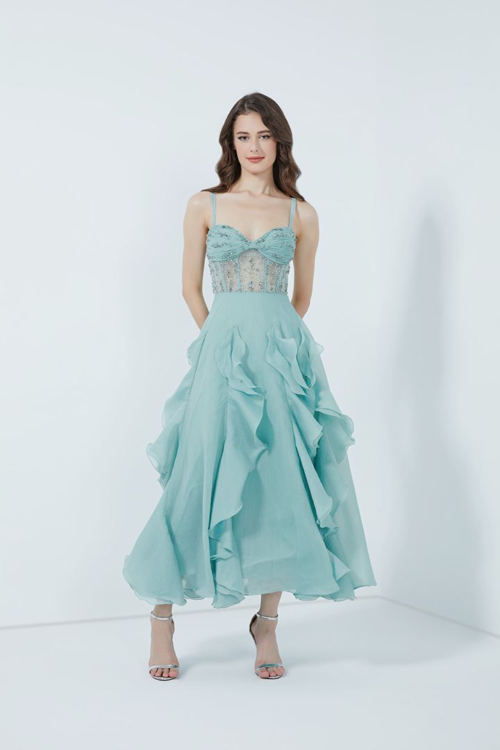 Ruffles & layers tulle dress
