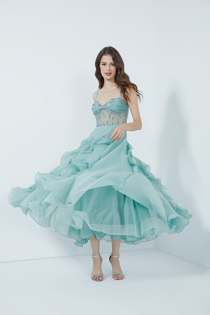 Ruffles & layers tulle dress