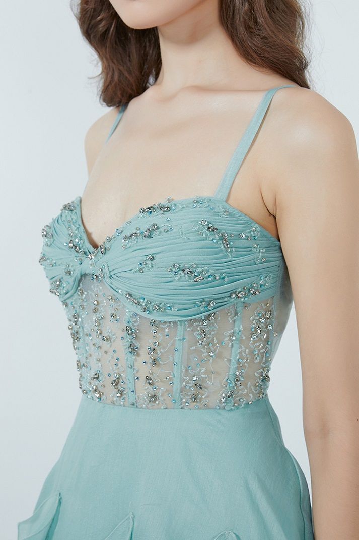 Ruffles & layers tulle dress