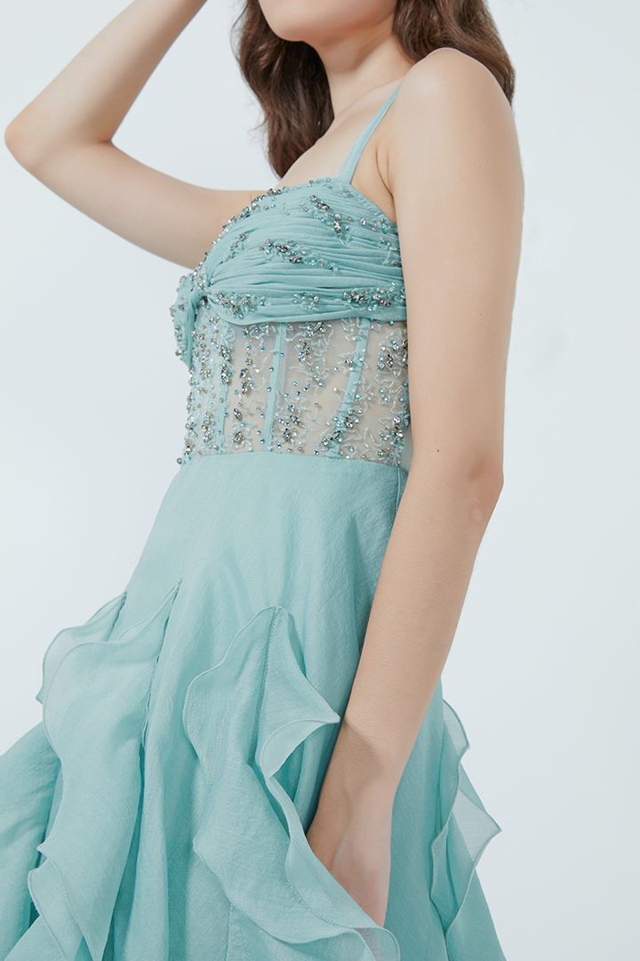 Ruffles & layers tulle dress