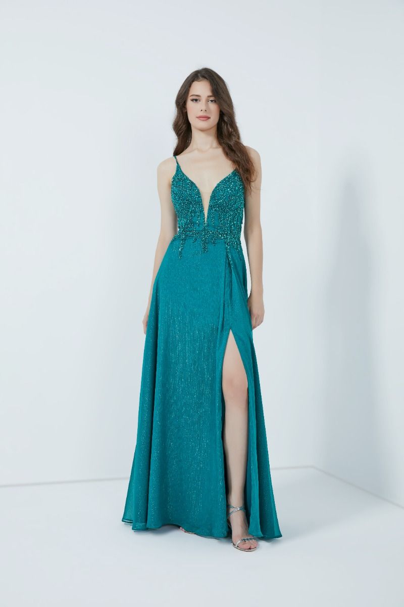 Emballished bustier dress