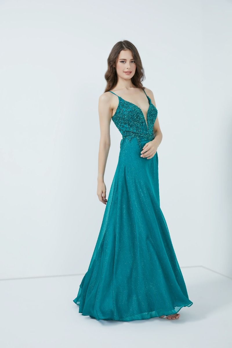 Emballished bustier dress