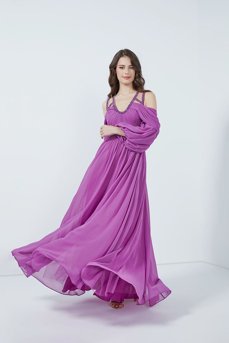 Draped effect dress