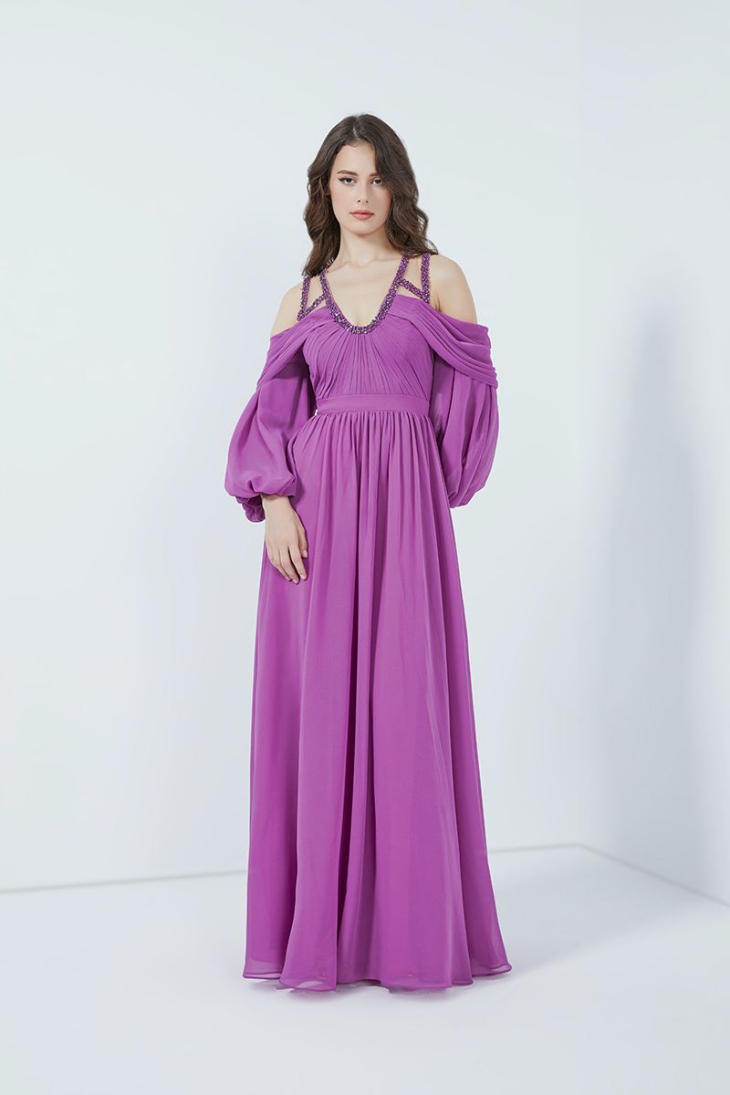 Draped effect dress