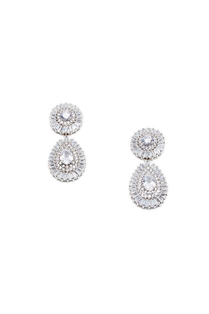 Crystal Dropped Earrings