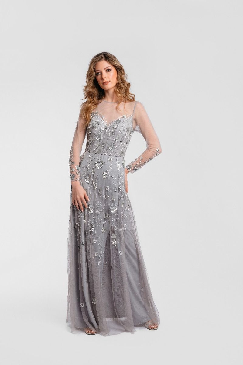 Sequin embroidered dress