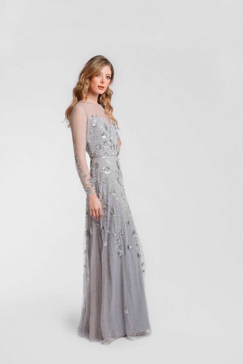 Sequin embroidered dress