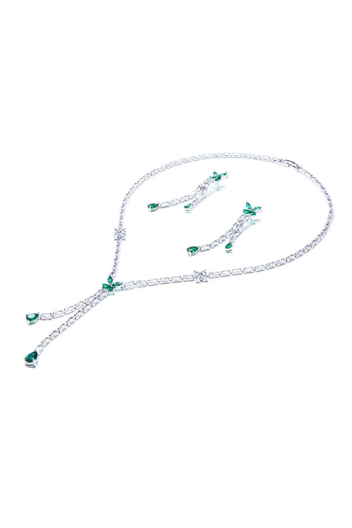Green Rhinestone Set