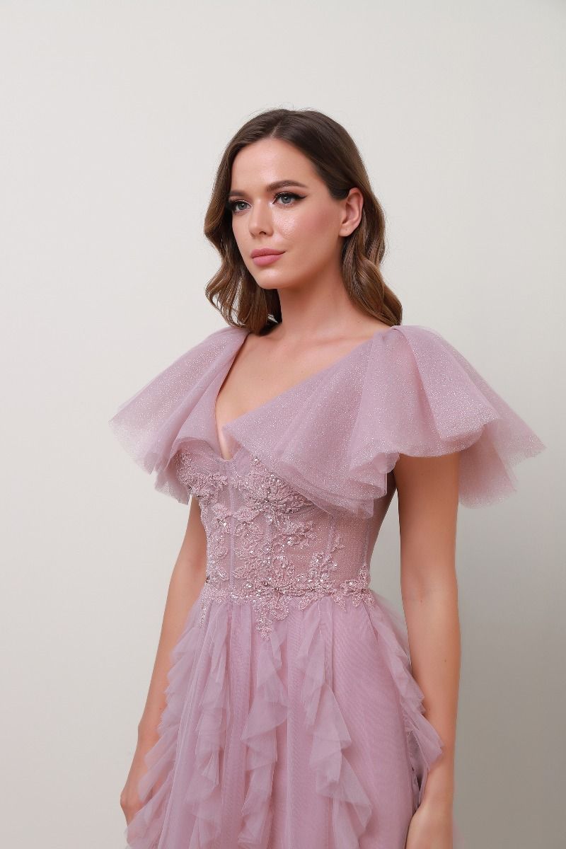 Frill trimming dress