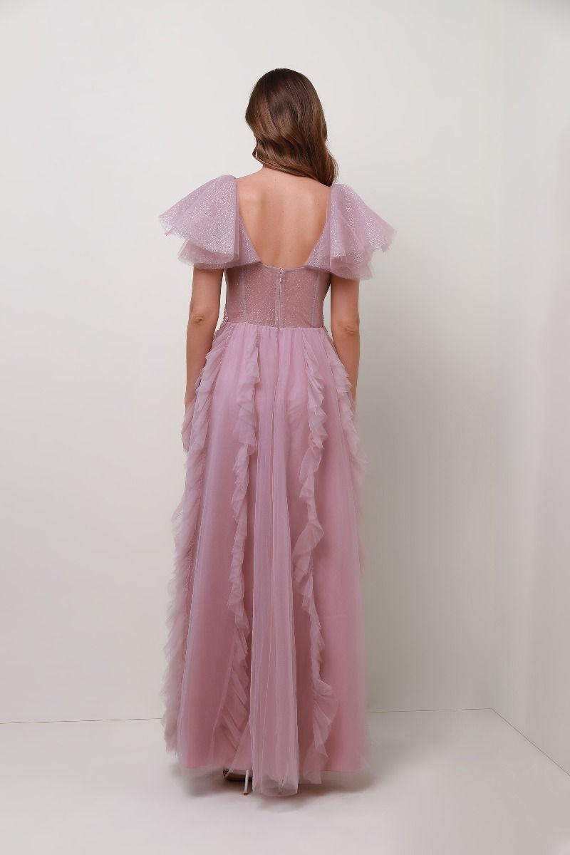 Frill trimming dress