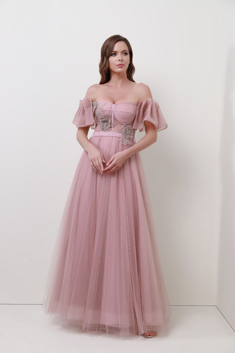 Unique Floral applique dress