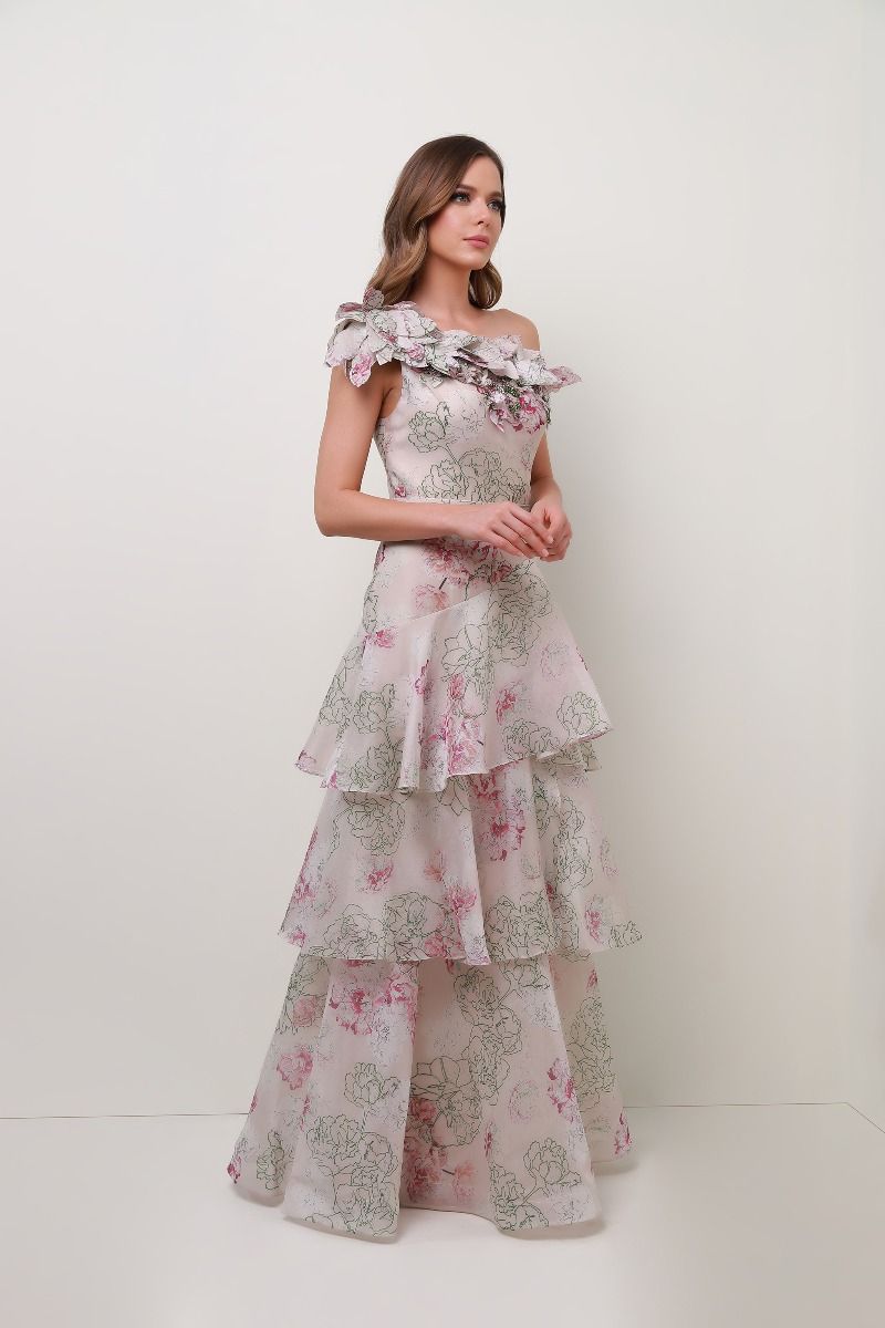 Butterfly trimming dress