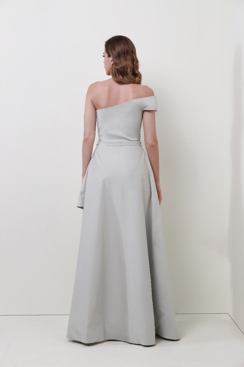 one shoulder embellished dress