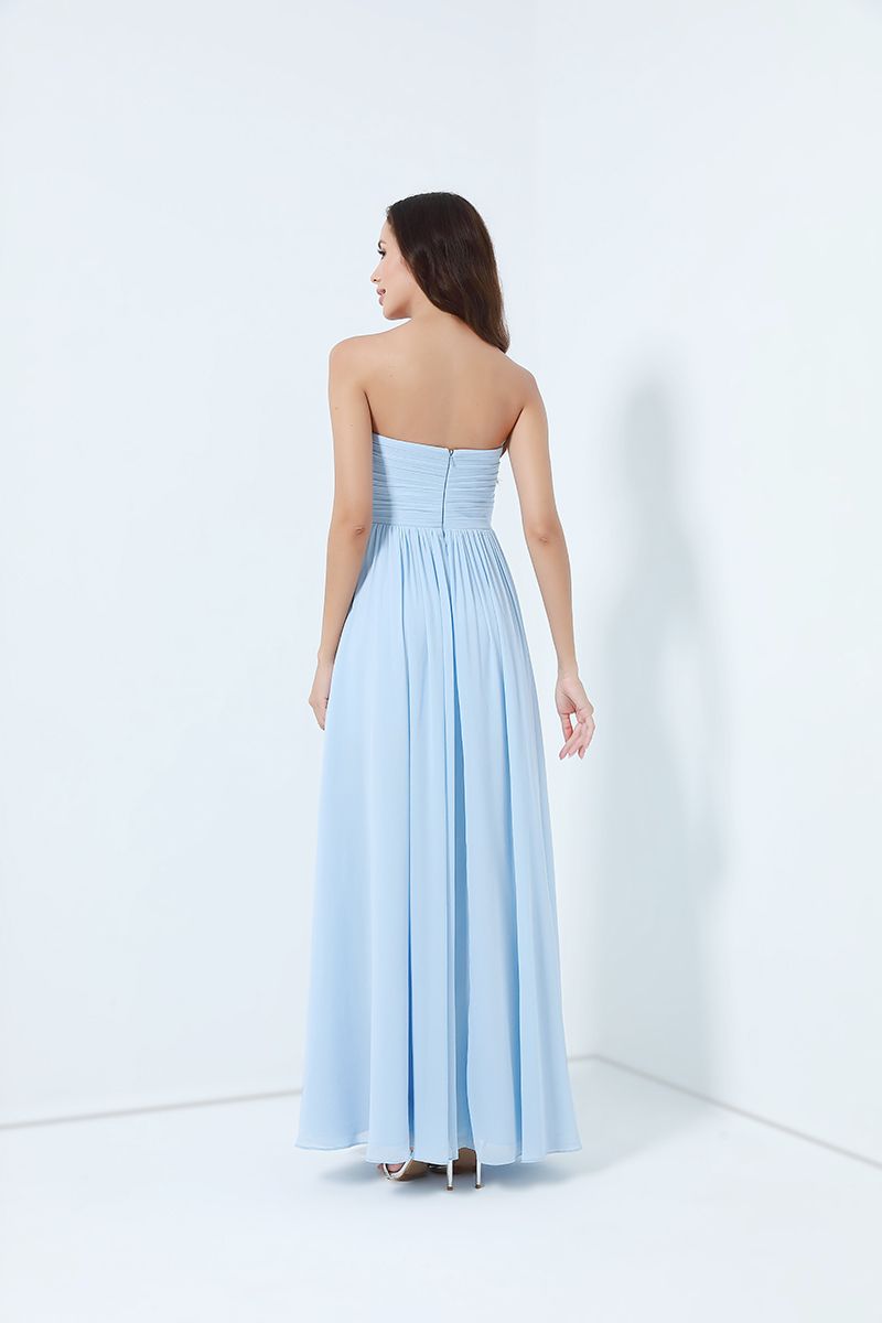 Pleated bustier dress