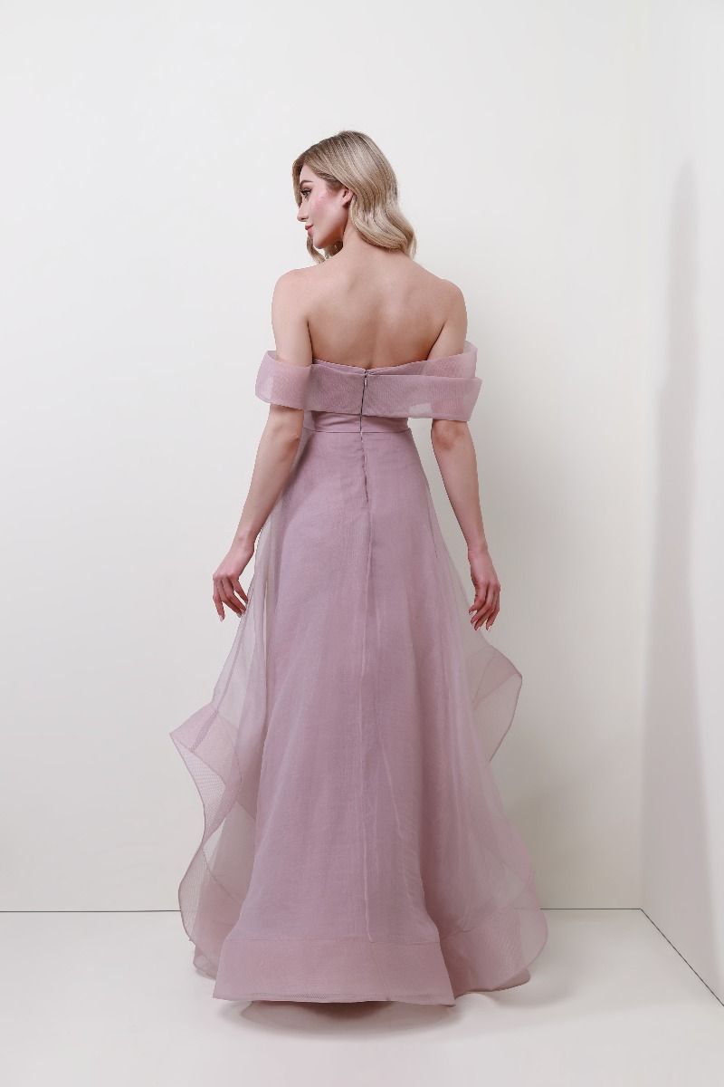 Off shoulder organza dress