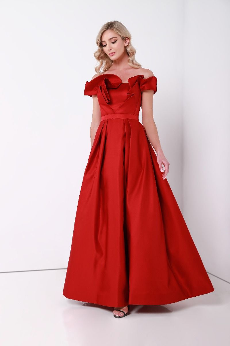 Ruffled bustier dress