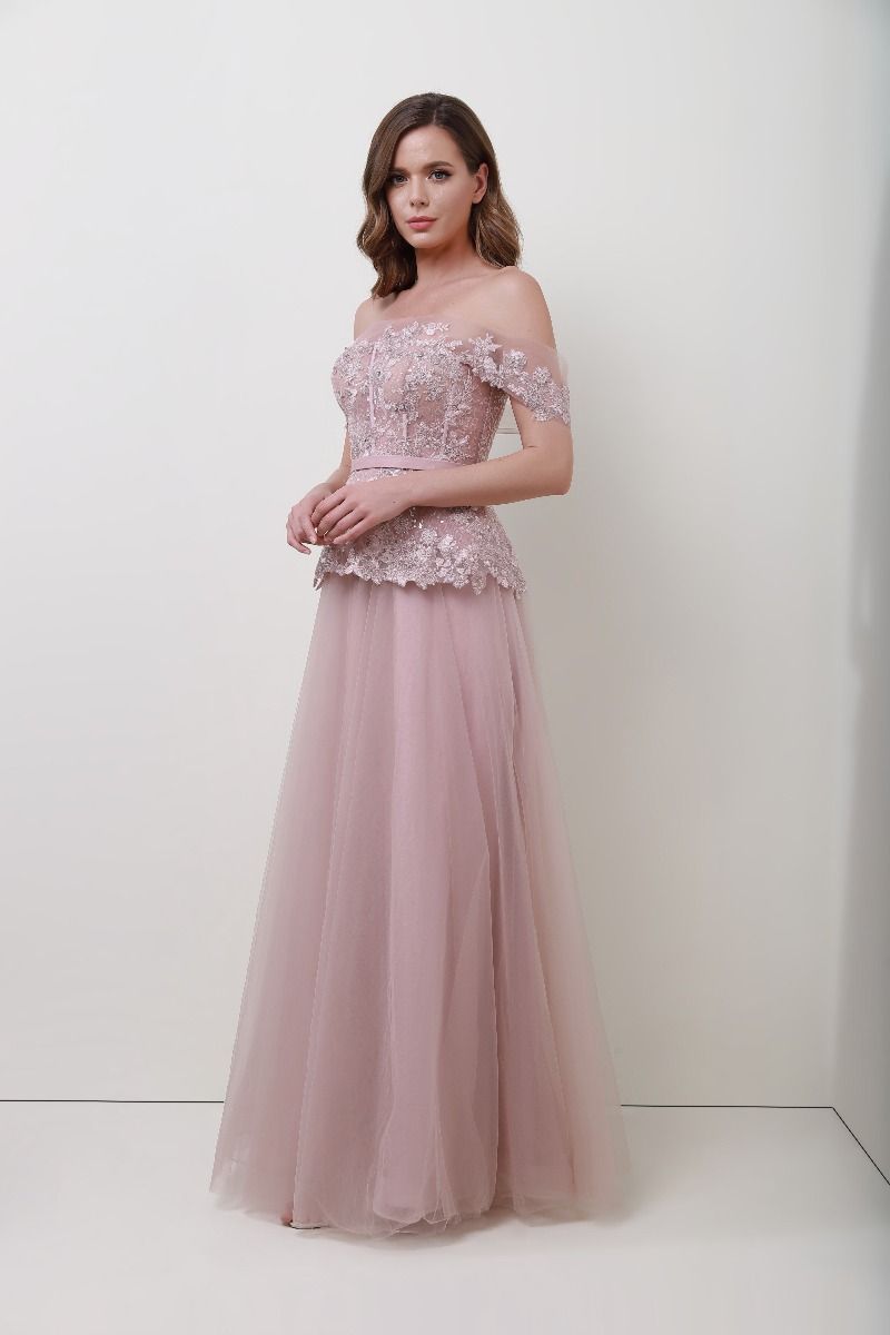 Floral applique dress