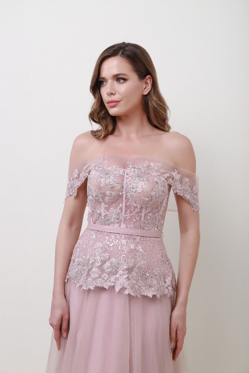 Floral applique dress