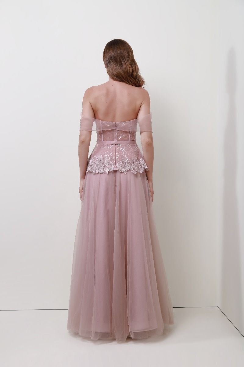 Floral applique dress