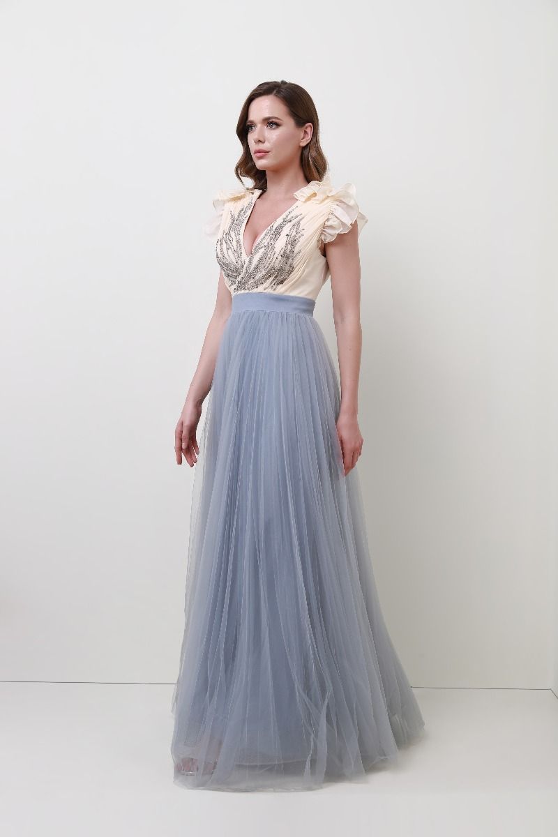 embellished bustier dress 