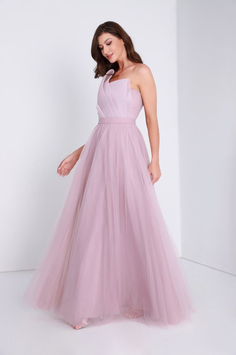 Unique folds bustier dress