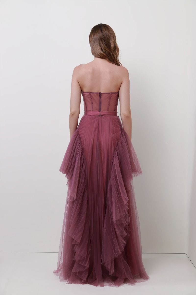 Sleeveless unique bustier dress