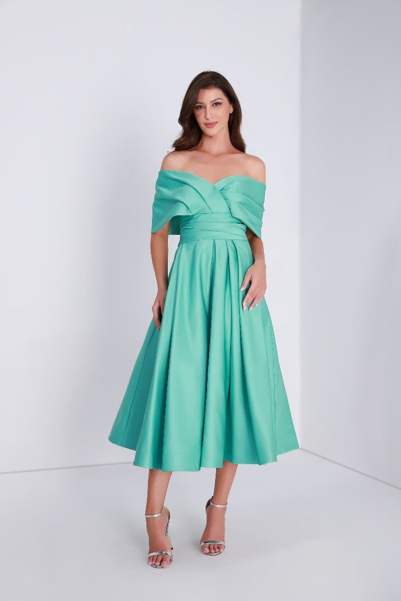 Off shoulder midi dress
