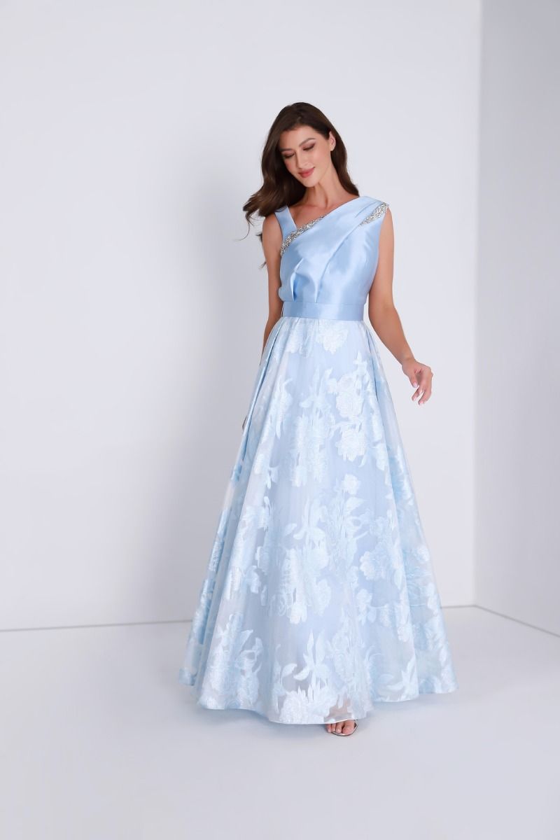 Unique bustier Brocade dress