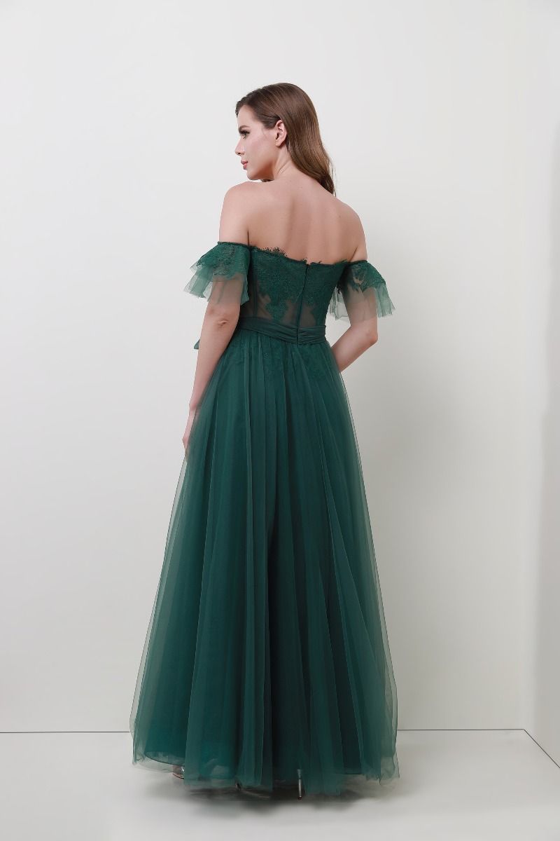 Embellished floral appliqué dress