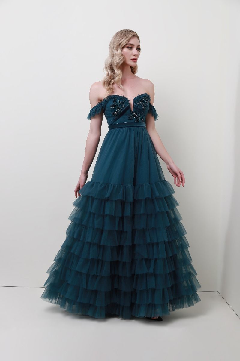 Tiered ruffle hem dress 