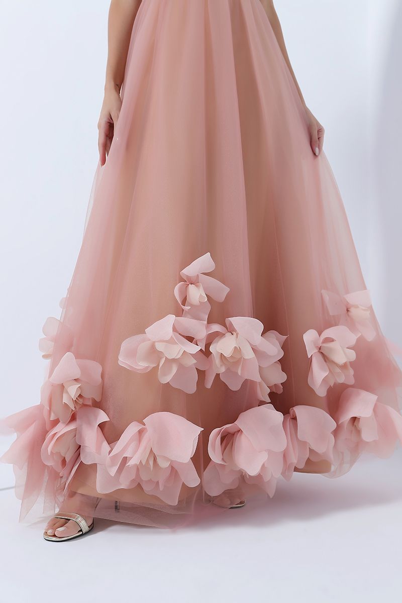 Unique ruffles dress