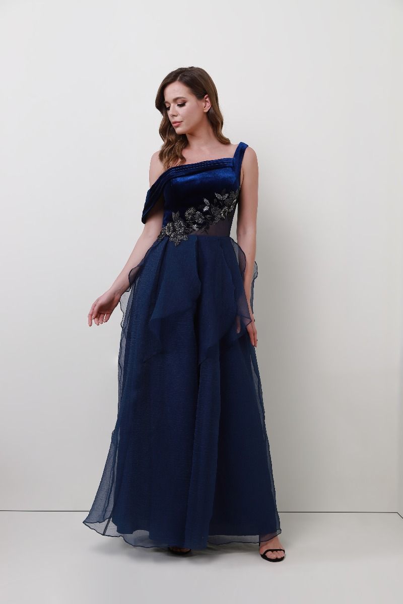 Velvet bustier dress