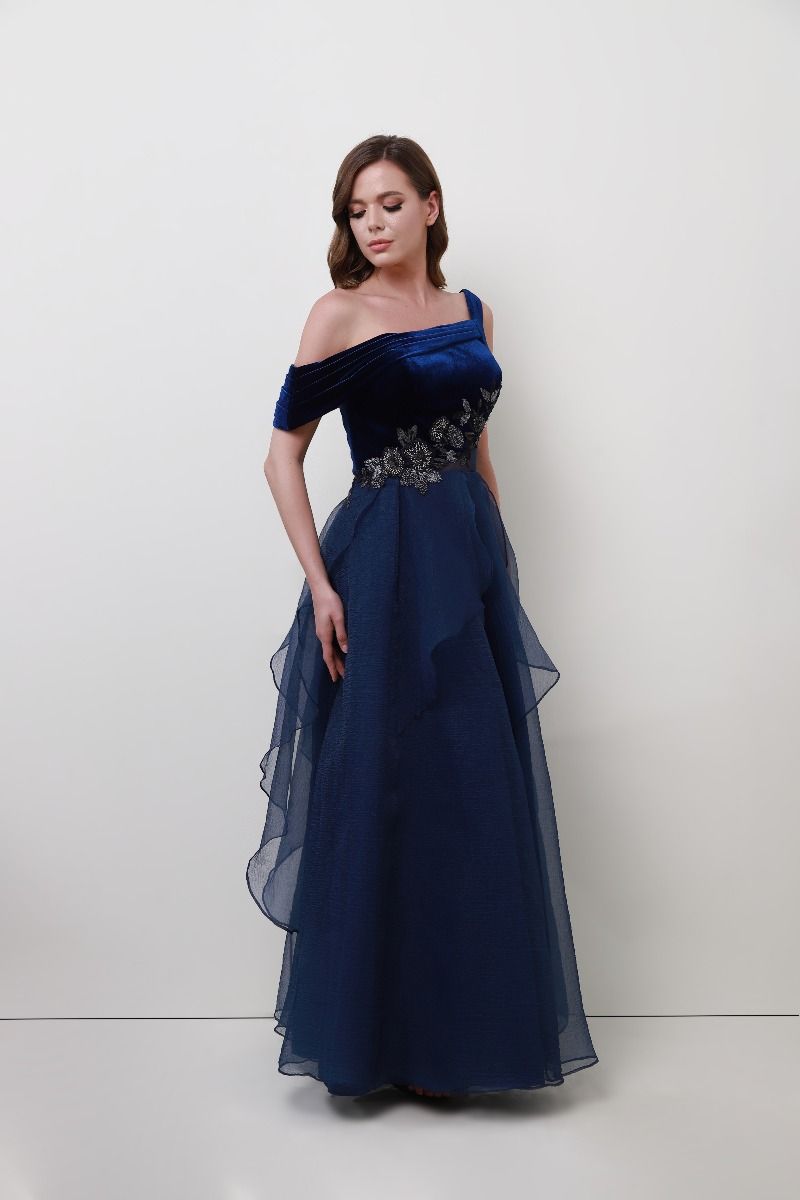 Velvet bustier dress